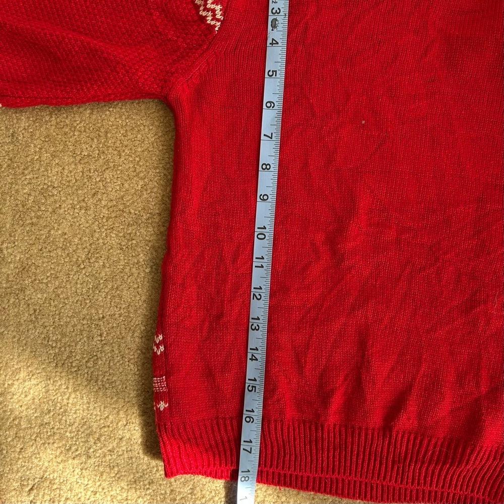 Disney by Next Vibrant Red Knit Mickey Mouse Kid's Sweater Size 6-7 - Picture 9 of 12